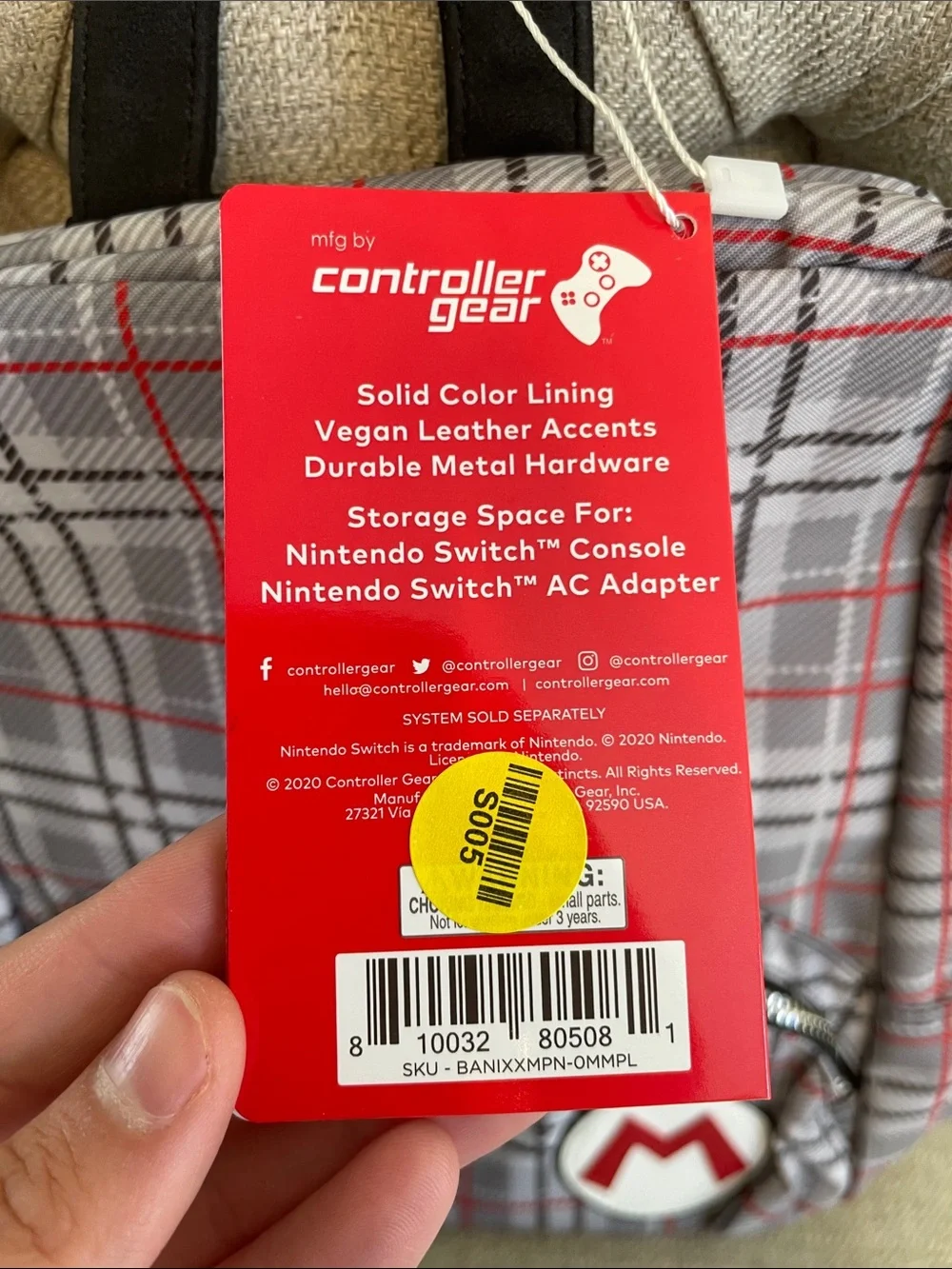 Super Mario Nintendo Switch Backpack